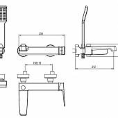 Смеситель для ванны M&Z New Geometry NGM00500