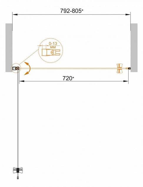 Фотография товара Cezares Eco ECO-B-1-80-P-Cr