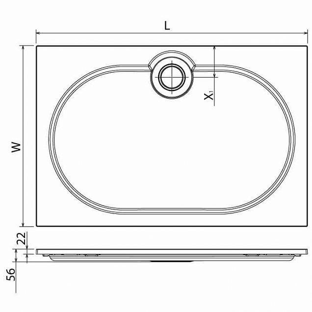 Фотография товара Cezares Tray TRAY-S-AH-120/80-56-LT