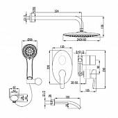 Душевая система Lemark Atlantiss LM3222C