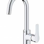 Смеситель для раковины 208 мм, со сливным гарнитуром, 5,7 л/мин Grohe Eurosmart 23537003