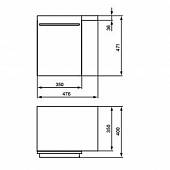 Боковой шкафчик 35 см, выбеленный дуб, Ideal Standard Daylight K2221SV