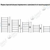 Полотенцесушитель водяной 50х40, хром НИКА Trapezium ЛТ ВП 50/40 