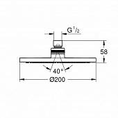 Верхний душ Grohe Tempesta Cosmopolitan 27541001