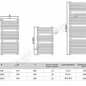 Полотенцесушитель водяной 400х826, хром Terminus Benetto Венето П15 400*826