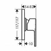 Смеситель для душа, внешняя часть, Hansgrohe Vernis Shape 71658000