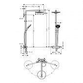 Душевая система Raindance Select Hansgrohe 27129400