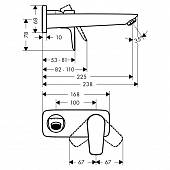 Смеситель для раковины Hansgrohe Talis E 71734700