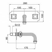 Смеситель для раковины Cezares Olimp OLIMP-BLS2-03/24-O