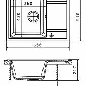 Мойка гранитная Florentinа Липси 650 жасмин 20.125.C0650.201