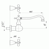 Смеситель для раковины Migliore Princeton Plus ML.PRP-8070.BR