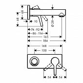 Смеситель для раковины Hansgrohe Talis S 72110000