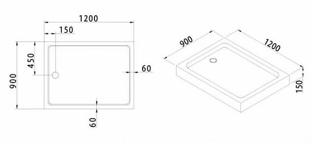 Фотография товара Cezares Tray TRAY-A-AH-120/90-15-W