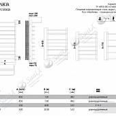 Полотенцесушитель водяной 450х730, хром Terminus Полка П5 450*730