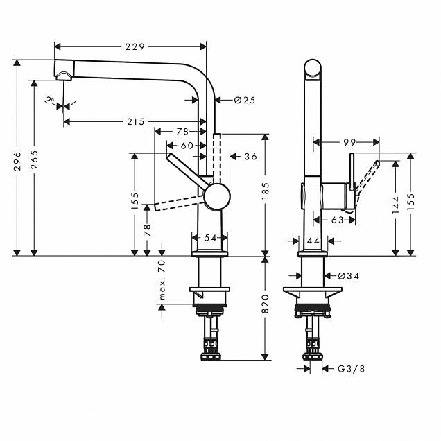 Фотография товара Hansgrohe Talis M54 72840000