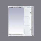 Шкаф-зеркало 55 см, белый, правый, Misty Астра 55 R Э-Аст04055-01СвП