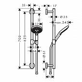 Душевой гарнитур Hansgrohe Raindance Select S 26320400