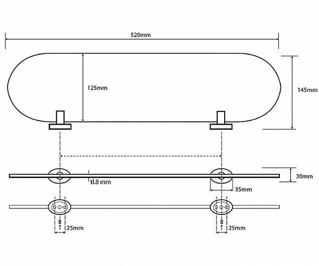 Фотография товара Bemeta Oval 118402031