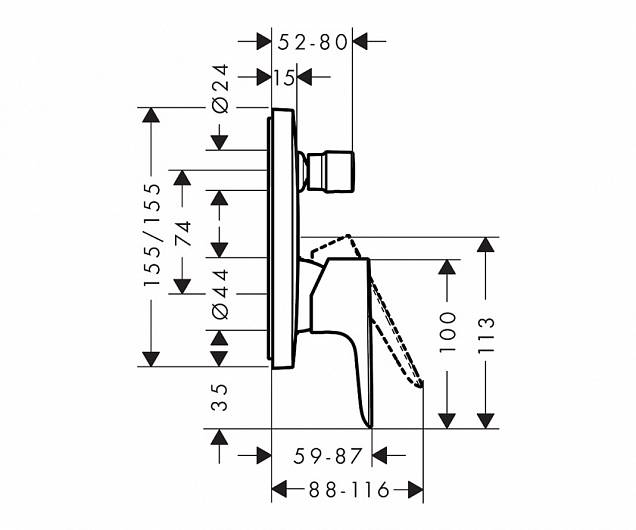 Фотография товара Hansgrohe Talis E 71745700