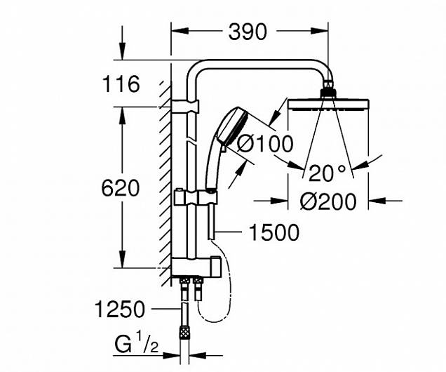 Фотография товара Grohe Tempesta Cosmopolitan 27394002Gr