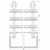 Полочка тройная 40 см FBS Standard STA 068