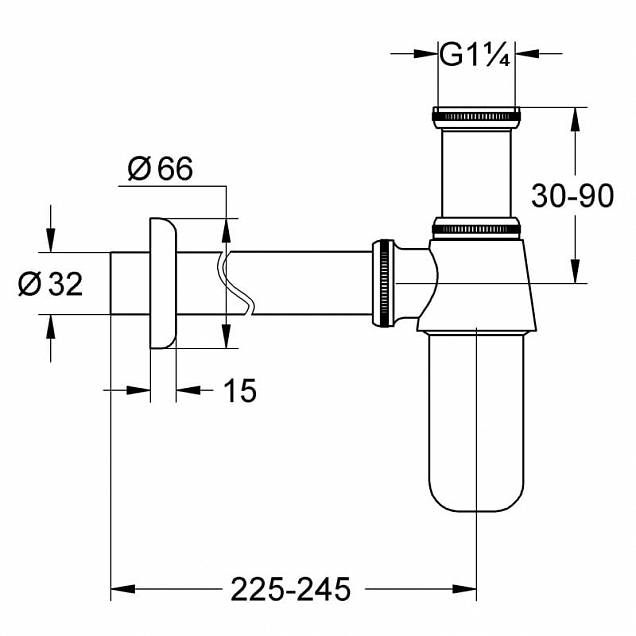 Фотография товара Grohe No design line Grohe 28920000Gr