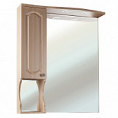 Зеркало-шкаф, светлый лен, Bellezza Камелия 65 L