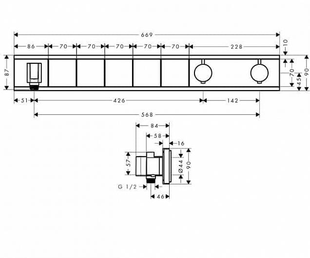 Фотография товара Hansgrohe RainSelect 15358400