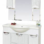 Шкаф-зеркало 105 см, белая пленка, Misty Лорд 105 П-Лрд04105-012Св