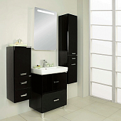 Комплект мебели 80 см, черная, Акватон Америна Н 80 1A169401AM950-K