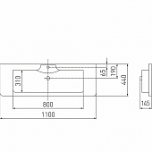 Комплект мебели 110 см, гранат, Акватон Валенсия 110 1A123701VA340-K