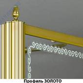 Душевая дверь в нишу 150 см, профиль золото, левая, Cezares RETRO-B-13-150-CP-G-L
