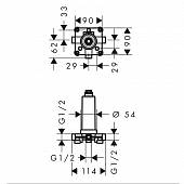 Скрытая часть Hansgrohe Rainmaker Select 24010180