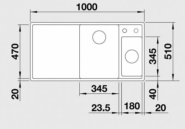 Фотография товара Blanco Axia III 6 S-F 522159