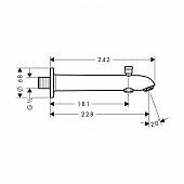 Излив для ванны Hansgrohe 13424000