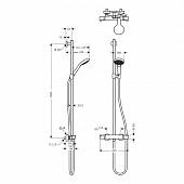 Душевая система Hansgrohe Croma Select S Multi SemiPipe 27249400