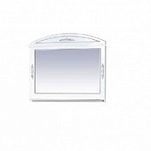 Зеркало 75 см, белый с серебром, Misty Рига 75 П-Риг02075