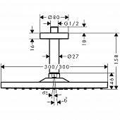 Верхний душ Hansgrohe Raindance E 26251000