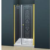 Душевая дверь в нишу 190 см, профиль золото Cezares ROYAL PALACE-B-11-100+90-CP-G