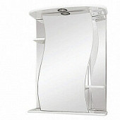 Шкаф-зеркало 65 см, белый, левый, Misty Лиана 65 L Э-Лиа02065-01СвЛ