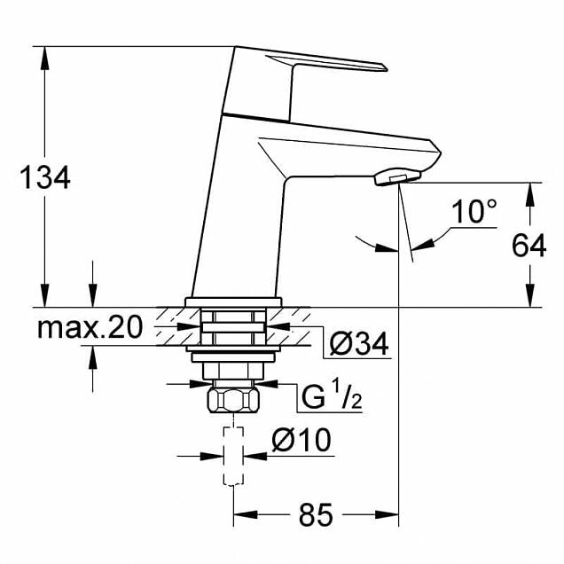 Фотография товара Grohe Eurodisc Cosmopolitan 23051002Gr