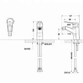 Смеситель для биде Bravat Eco-D F393158C