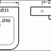 Раковина 50 см BelBagno Genius BB540L