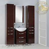 Комплект мебели 80 см, темно-коричневая, Акватон Ария  80 1A141701AA430-K