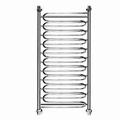 Полотенцесушитель водяной 120х50, хром Curve ЛZ(г) НИКА