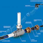Комплект нагревательный 8 метров, 136 Вт, для защиты трубопроводов от замерзания 8136ht