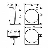 Наружная часть для перелива Hansgrohe Exafill 58117140