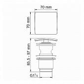 Донный клапан WasserKraft Glan A166