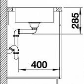 Мойка из нержавейки Blanco Lantos 45S-IF Compact 519059