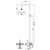 Термостат Cezares Venezia VENEZIA-D-T-03/24-Bi